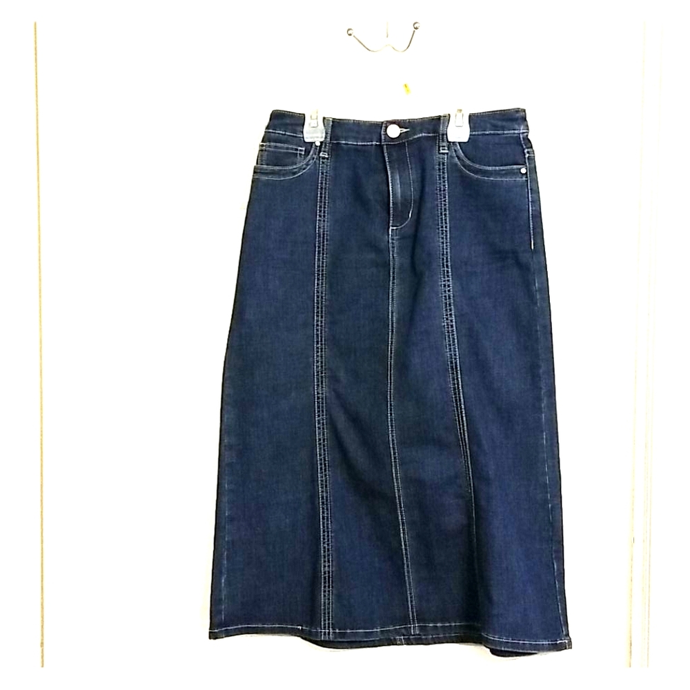 Long jean skirt
